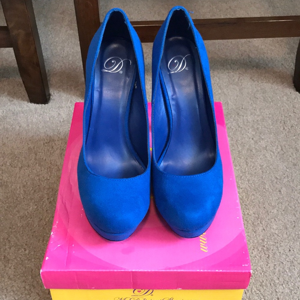 Blue heels
